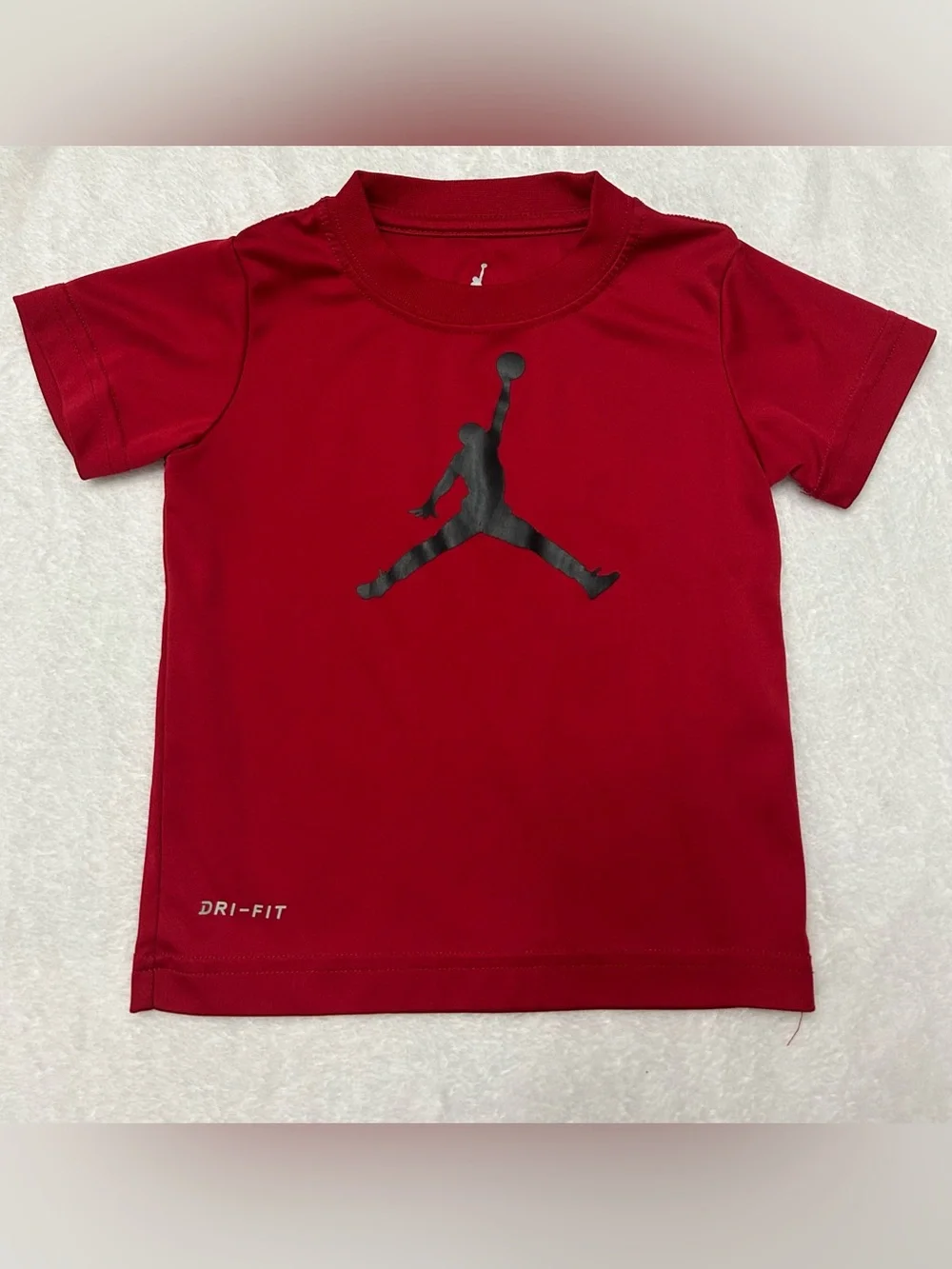 Nike Kids 2T Red Short Sleeve Dri-FIT Basketball Air Jordan Logo Tee